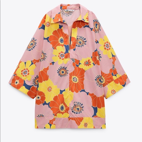Zara Tops Zara Floral Top Poshmark